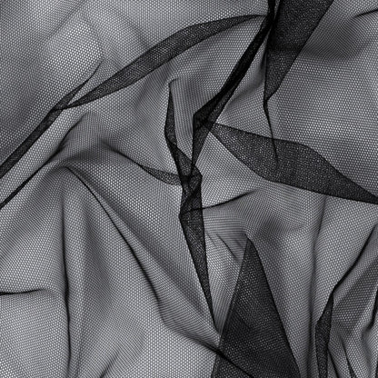 Leonardo Black Soft Nylon Tulle