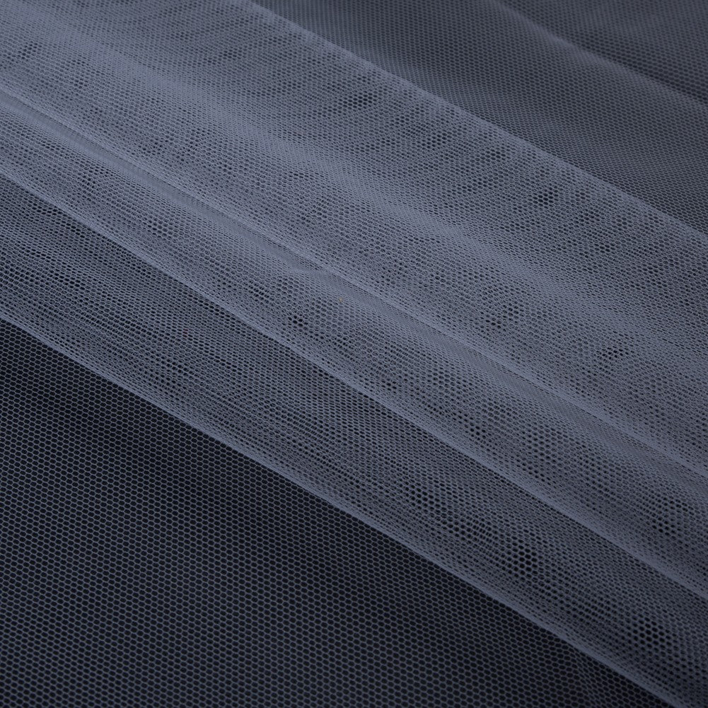 Soft Nylon Tulle - Silver - Leonardo Collection - Folded