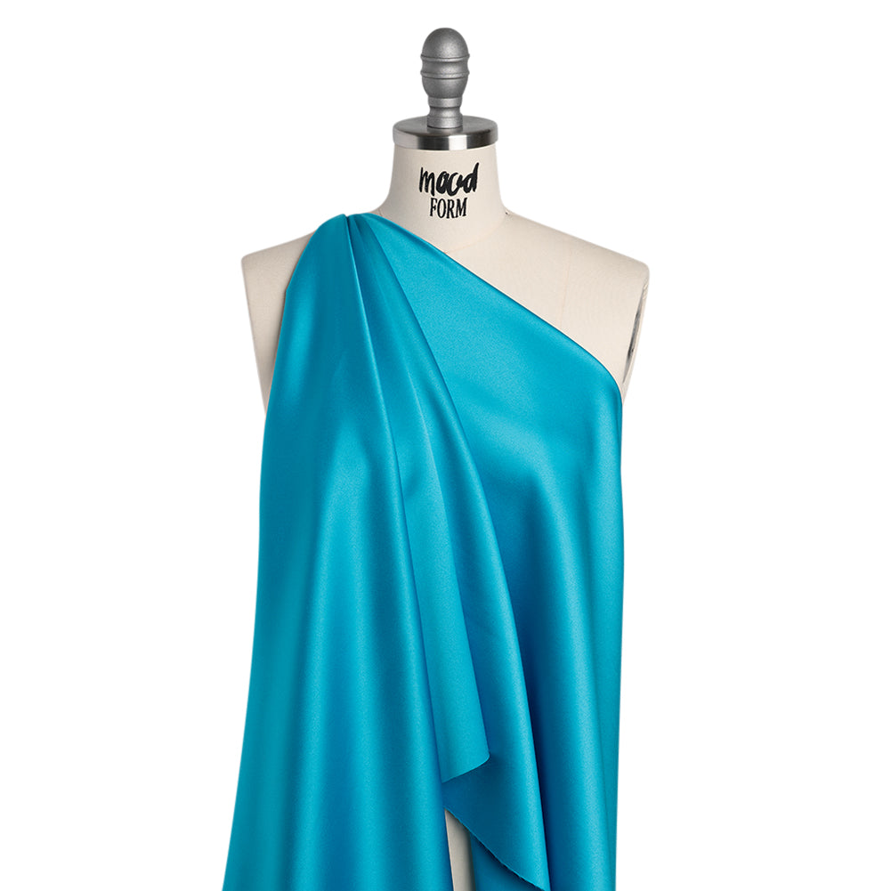 Polyester Satin - Baja Turquoise - Reverie Collection - Drape