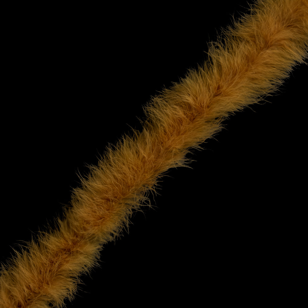 Orange Marabou Feather Scarf