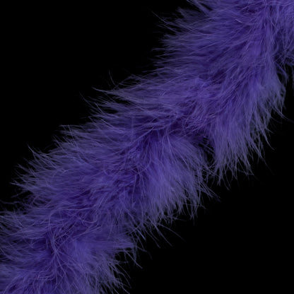 Purple Marabou Feather Scarf - Detail