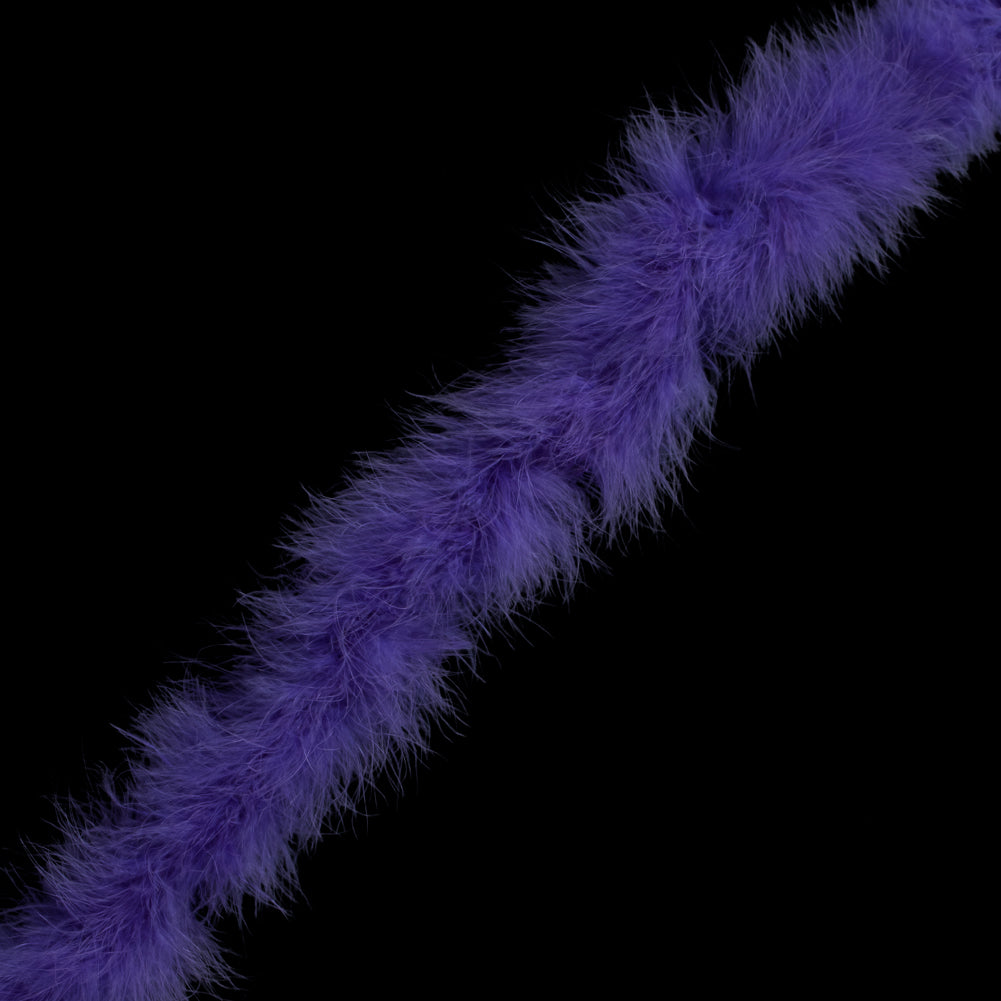 Purple Marabou Feather Scarf
