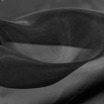 Black Stiff Polyester Organdy - Full