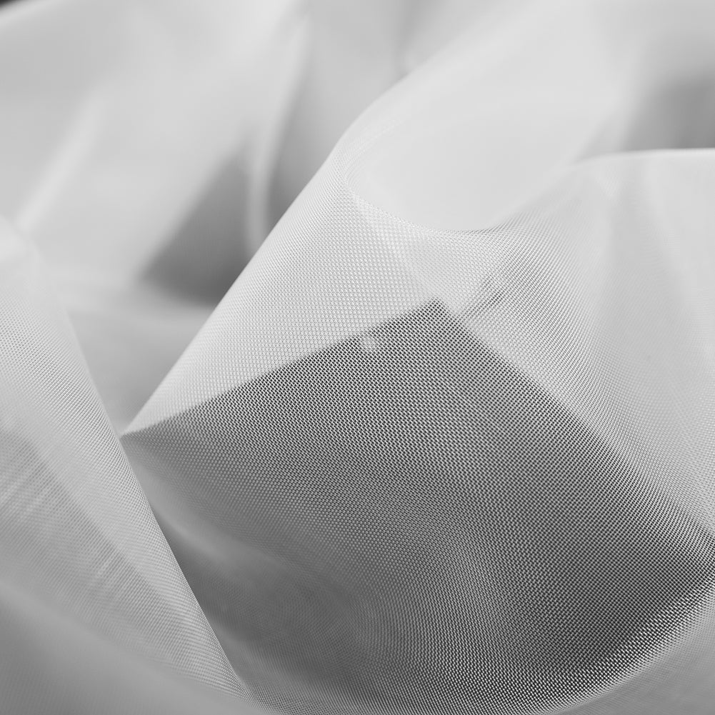 White Stiff Polyester Organdy - Full