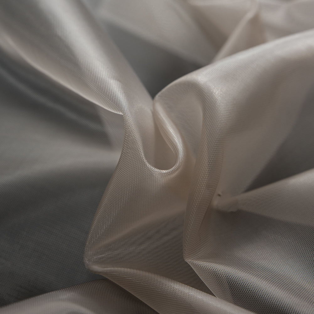 Light Peach Stiff Polyester Organdy - Full
