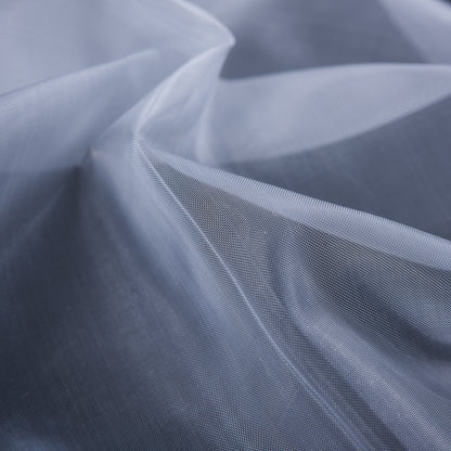 Blue Gray Stiff Polyester Organdy - Full