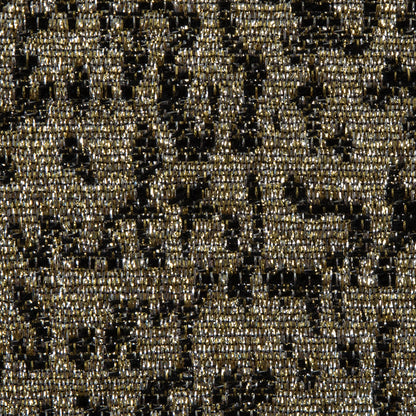 Metallic Gold and Black Abstract Jacquard Full