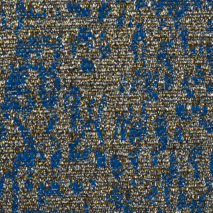 Metallic Gold and Blue Abstract Jacquard Full