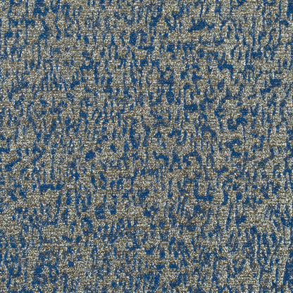 Metallic Gold and Blue Abstract Jacquard
