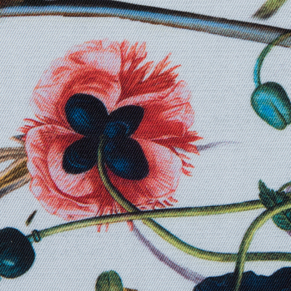 Colorful Flowers Digitally Printed on a Premium Mikado/Twill Full