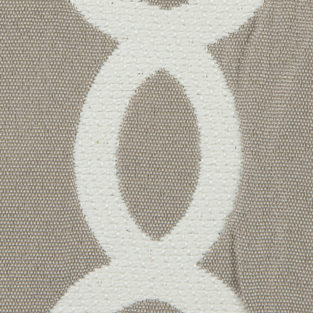 Stone and Off-White Classically Woven Twill Detail