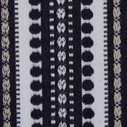 Onyx Tribal Striped Cotton Woven - Detail
