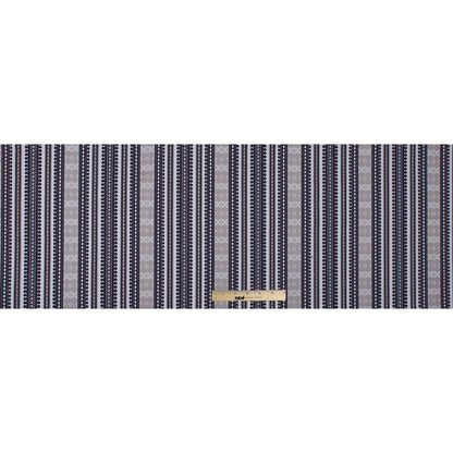 Onyx Tribal Striped Cotton Woven - Full