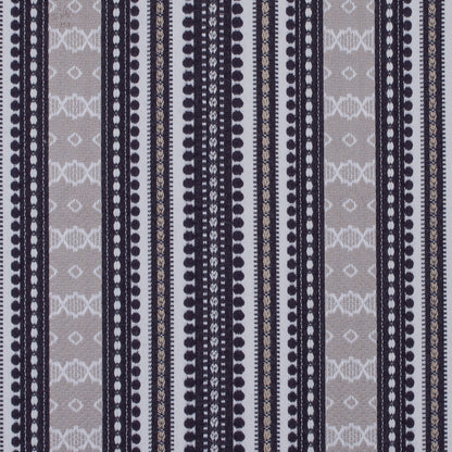 Onyx Tribal Striped Cotton Woven