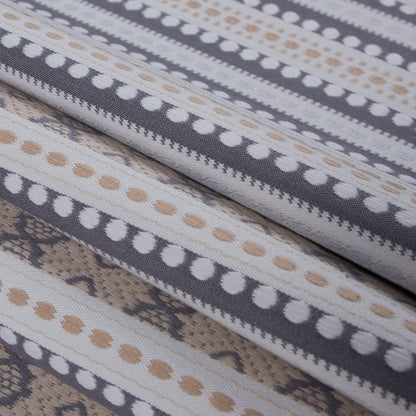 Dusk Tribal Striped Cotton Woven Folded