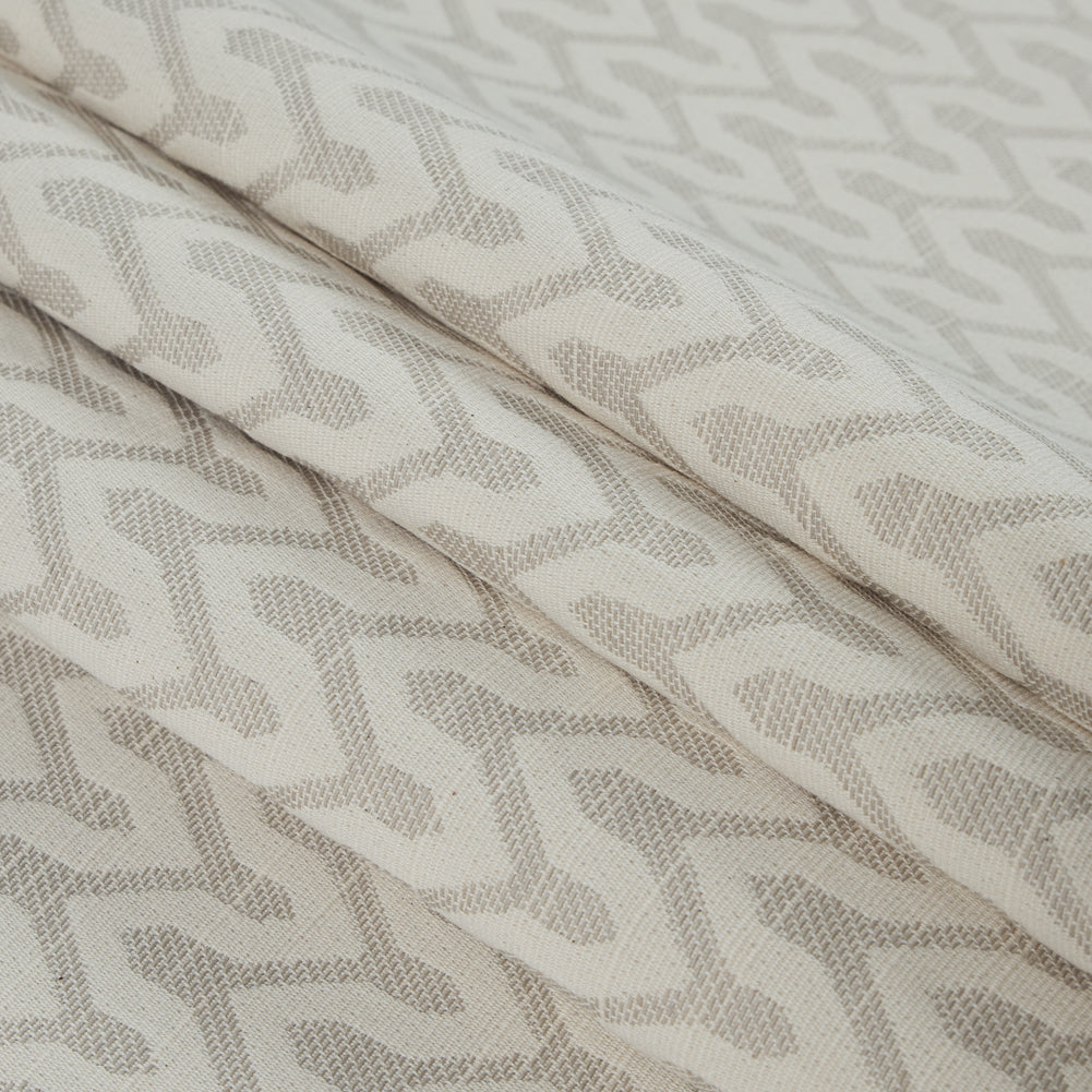 Linen Chevron Slubbed Cotton Woven Folded