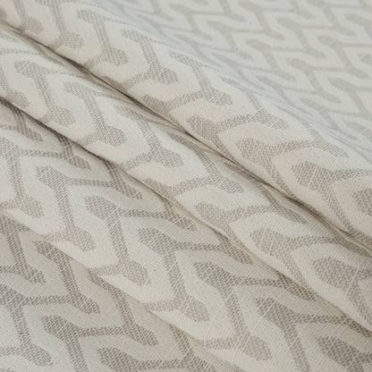 Linen Chevron Slubbed Cotton Woven Folded
