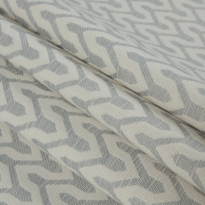Shale Chevron Slubbed Cotton Woven - Folded