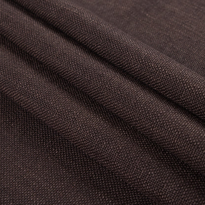 Chocolate South Pacific Linen Blend - Folded
