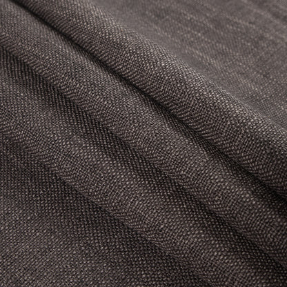 Cocoa Polyester-Linen Blend Folded
