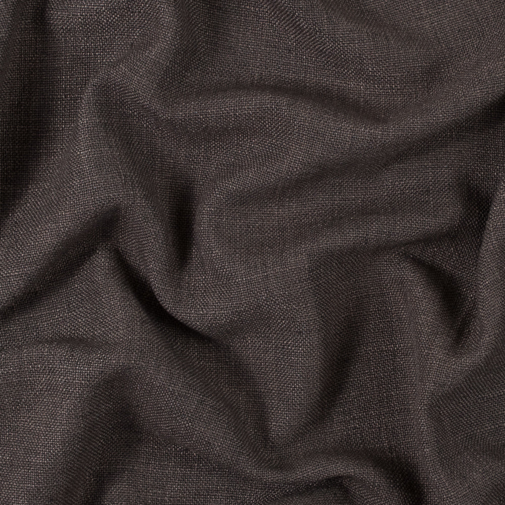 Cocoa Polyester-Linen Blend