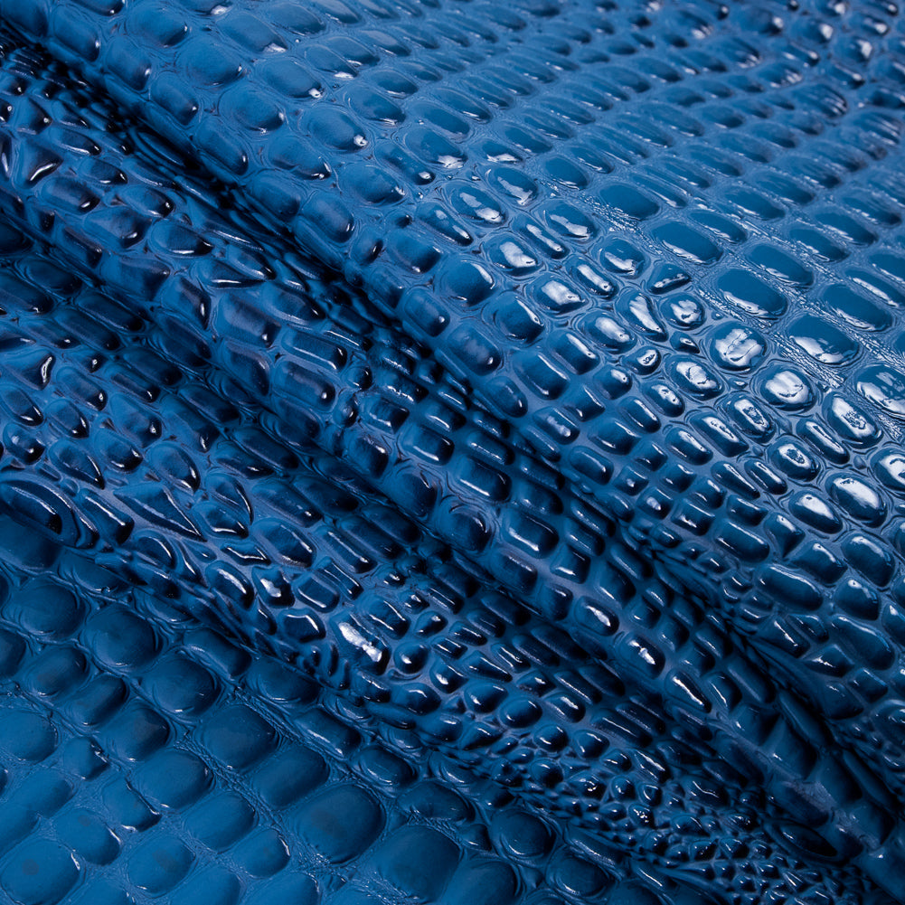 Blue Crocodile Vinyl Folded