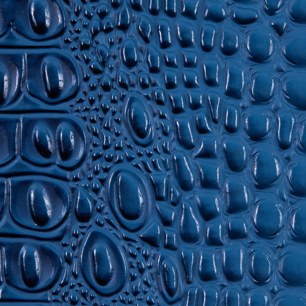 Blue Crocodile Vinyl Detail