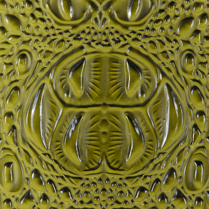Green Crocodile Vinyl - Detail