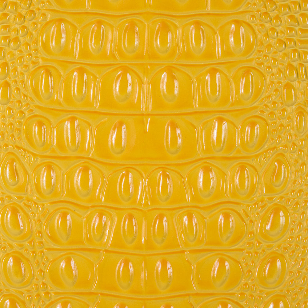 Yellow Crocodile Vinyl - Detail
