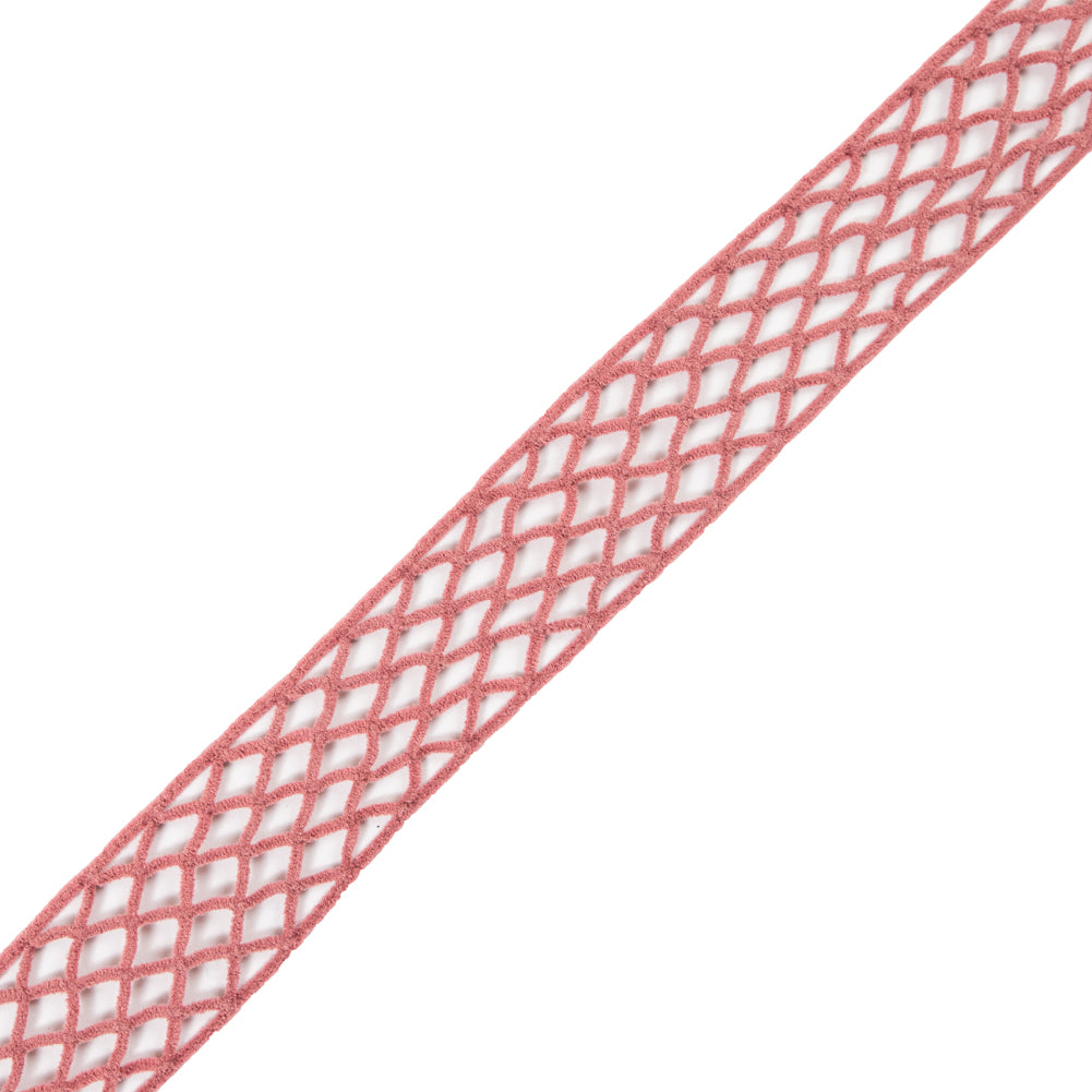 Rose Criss Cross Chenille Trim - 2