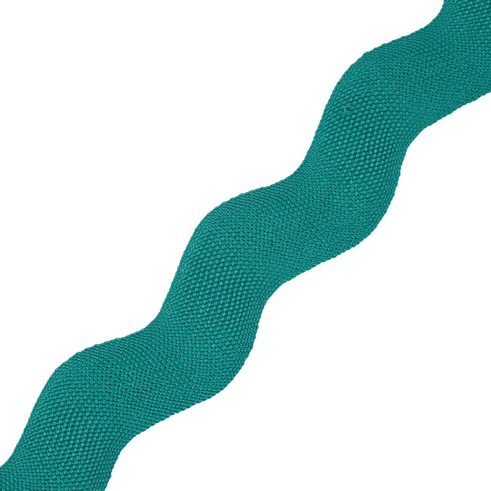 Kelly Green Ric Rac Kelly Green Woven Jumbo Ric Rac - 2