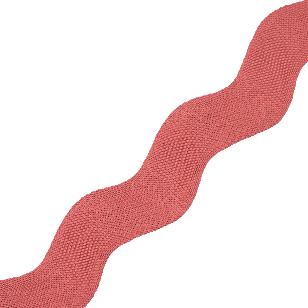 Peach Coloured Ric Rac Peach Woven Jumbo Ric Rac - 2