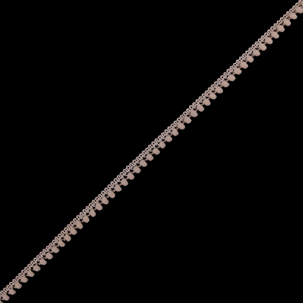 Beige Single Row Mini Pom Pom Trim