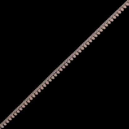 Beige Single Row Mini Pom Pom Trim