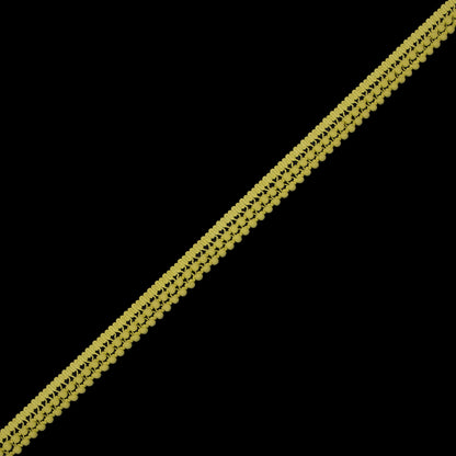 Yellow Two Row Mini Pom Pom Trim