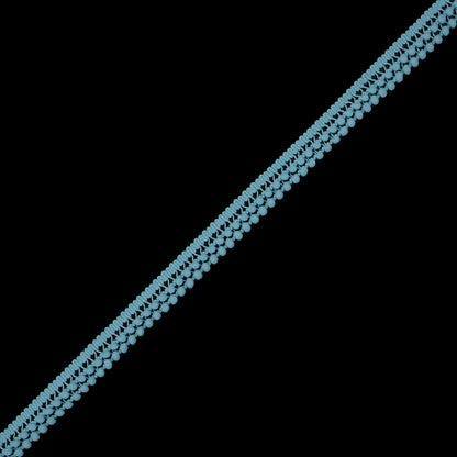 Light Aqua Two Row Mini Pom Pom Trim