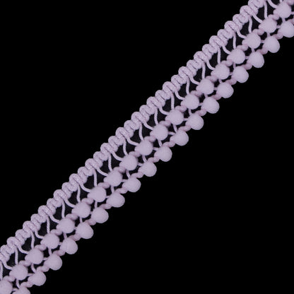 Light Pink Two Row Mini Pom Pom Trim - Detail