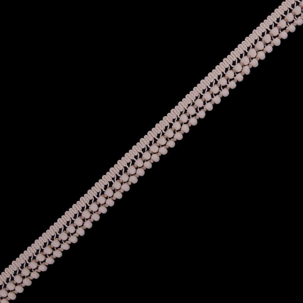 Light Blush Two Row Mini Pom Pom Trim