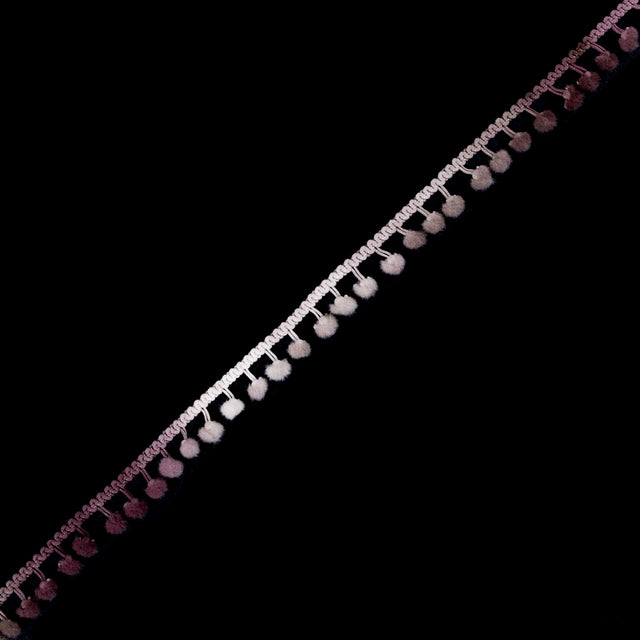Mauve Ombre Pom Pom Trim - 0.375"