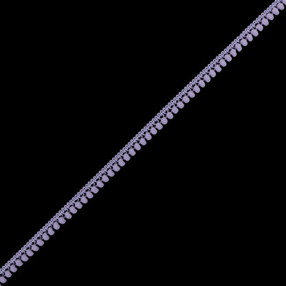Lilac Single Row Mini Pom Pom Trim