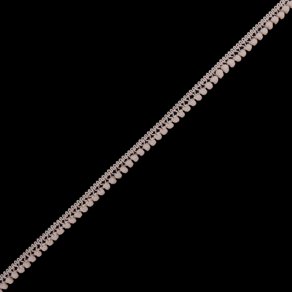 Light Beige Single Row Mini Pom Pom Trim