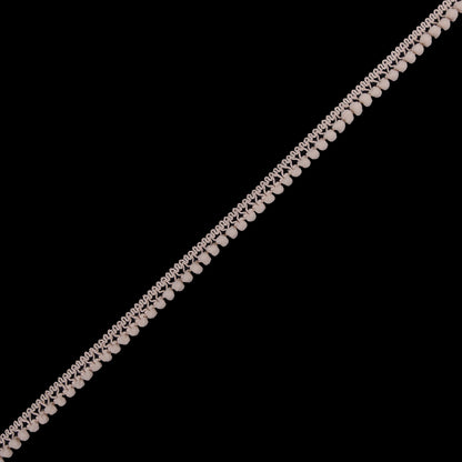 Light Beige Single Row Mini Pom Pom Trim