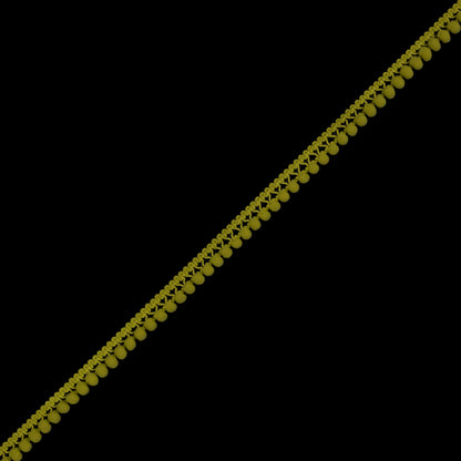 Chartreuse Single Row Mini Pom Pom Trim