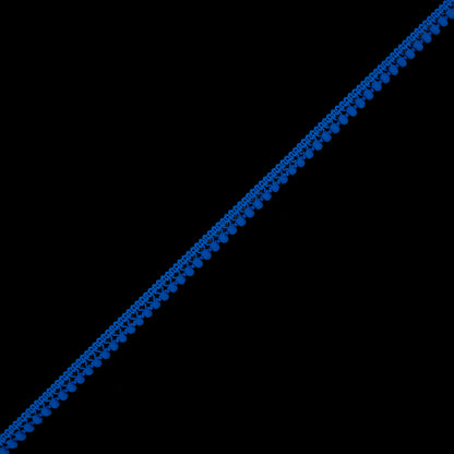 Royal Blue Single Row Mini Pom Pom Trim