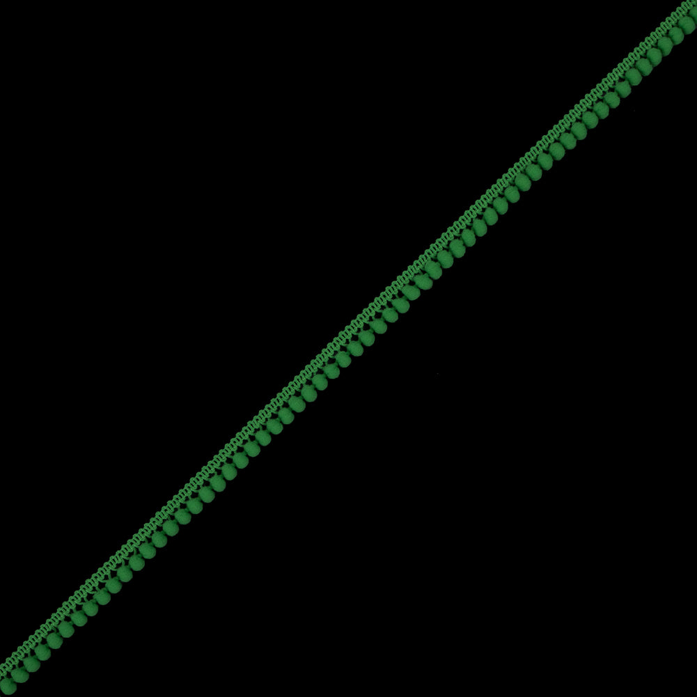 Lime Single Row Mini Pom Pom Trim