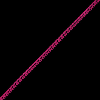 Fuchsia Single Row Mini Pom Pom Trim