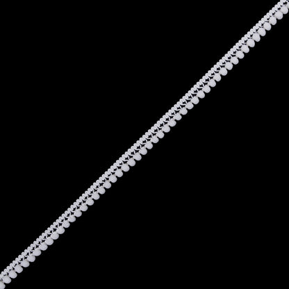 Off-White Single Row Mini Pom Pom Trim