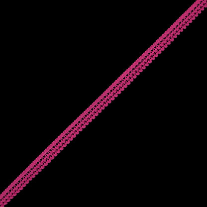 Fuchsia Two Row Mini Pom Pom Trim