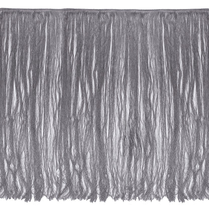 Silver European Chainette Fringe Trim - 40"