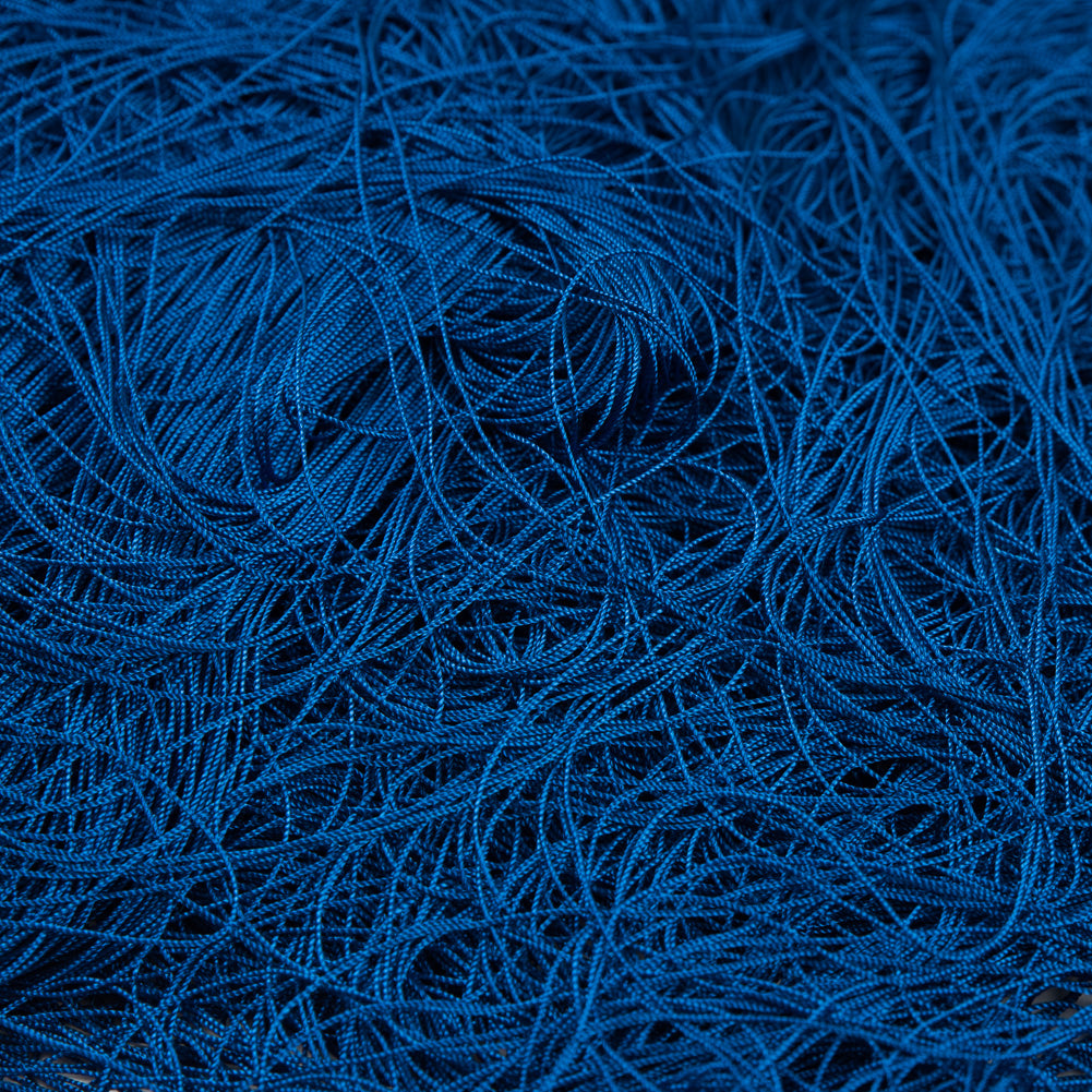 Royal Blue European Chainette Fringe Trim - 40 - Detail